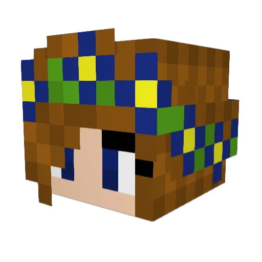 CowboyFreshman Minecraft avatar head, 3D render
