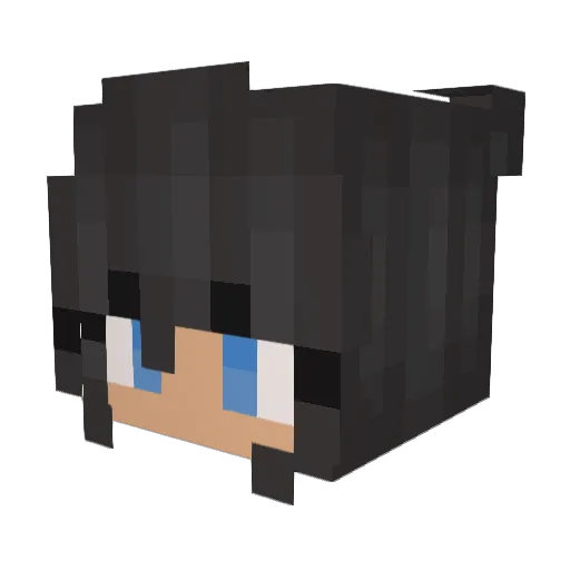 CowboyKali Minecraft avatar head, 3D render