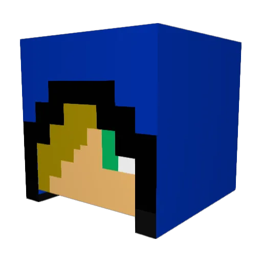 CowboyMC107 Minecraft avatar head, 3D render