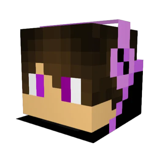 CowboyWolfie Minecraft avatar head, 3D render