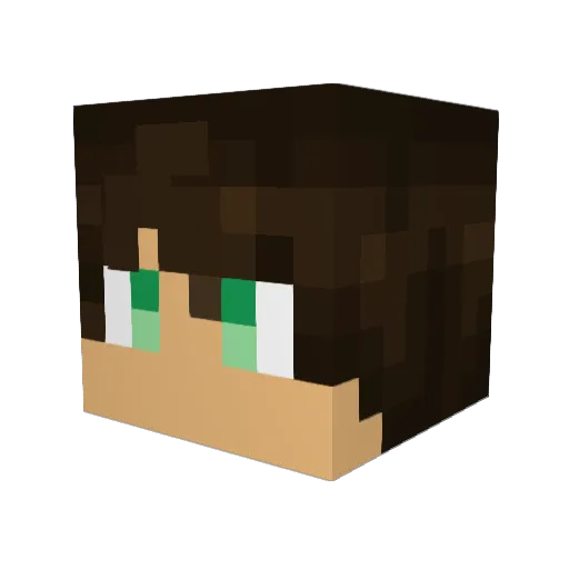 Cowboy_Man Minecraft avatar head, 3D render