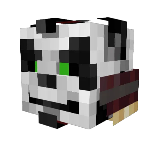 Cowcow0506 Minecraft avatar head, 3D render