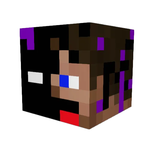 CowlickM8 Minecraft avatar head, 3D render