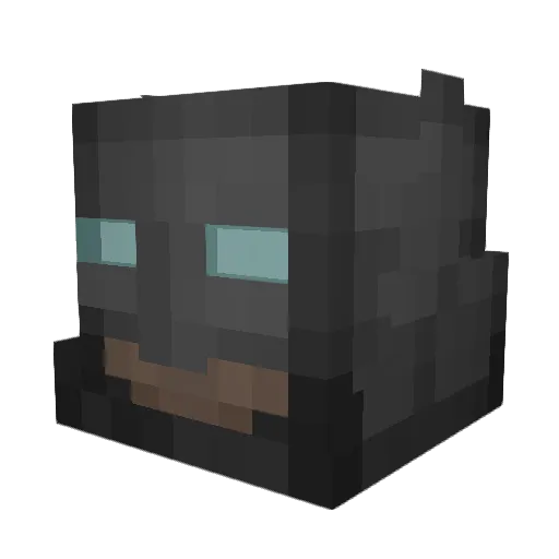 Cowpoke_ Minecraft avatar head, 3D render