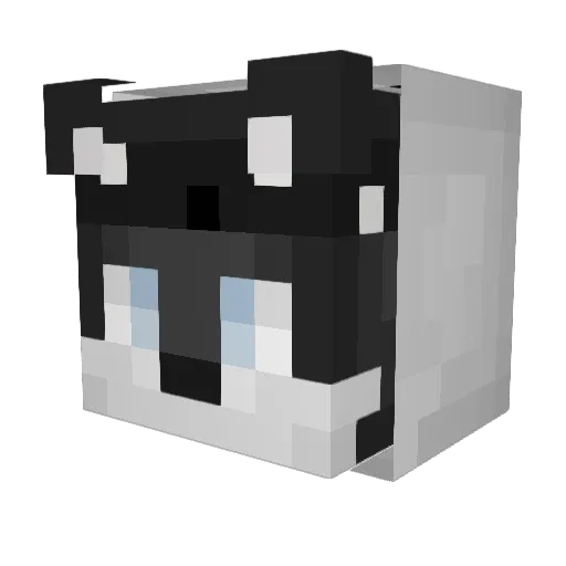 CowsAreEpic Minecraft avatar head, 3D render