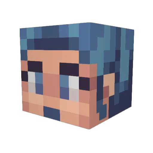 CowsBeFlyin Minecraft avatar head, 3D render