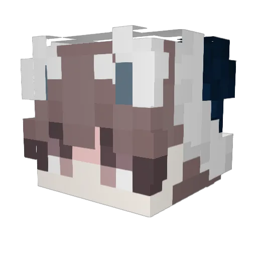 CowsMoo42 Minecraft avatar head, 3D render