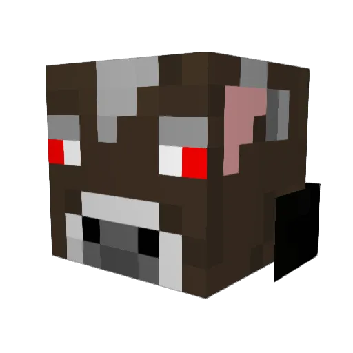 Cowscansnipe8 Minecraft avatar head, 3D render