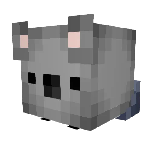 Cowss Minecraft avatar head, 3D render