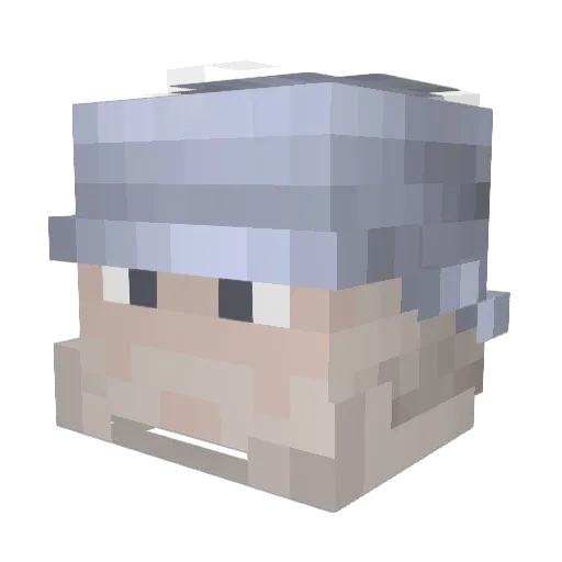 Cowtools1 Minecraft avatar head, 3D render