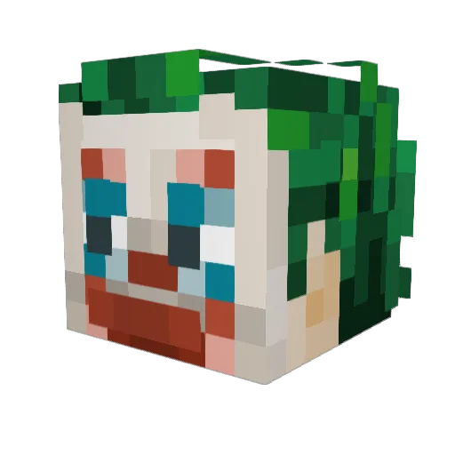 Cowturkey Minecraft avatar head, 3D render