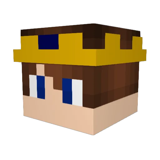 Coxie8 Minecraft avatar head, 3D render