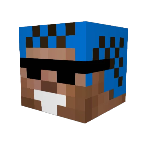 Coyalt Minecraft avatar head, 3D render