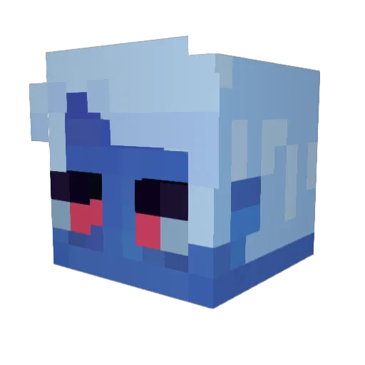Coyotex Minecraft avatar head, 3D render