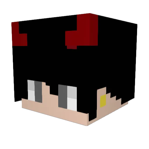 Coyres Minecraft avatar head, 3D render