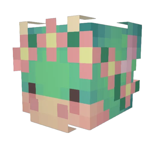 CozaxTheDragon Minecraft avatar head, 3D render