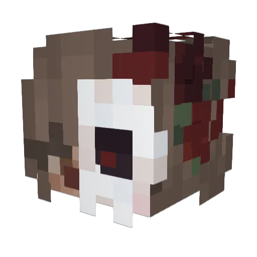 Cozmic_Starz Minecraft avatar head, 3D render