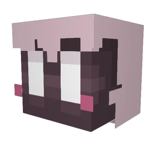 Cozmixrev Minecraft avatar head, 3D render