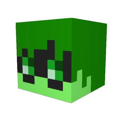 Cozoon Minecraft avatar head, 3D render