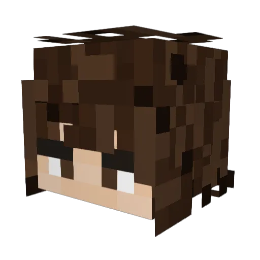 Cozumii Minecraft avatar head, 3D render