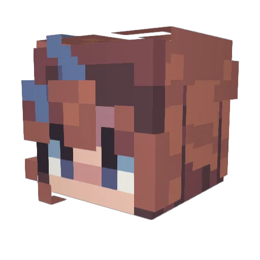 Cozy168 Minecraft avatar head, 3D render