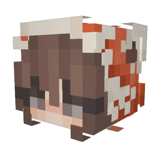 CozyCreamPop Minecraft avatar head, 3D render