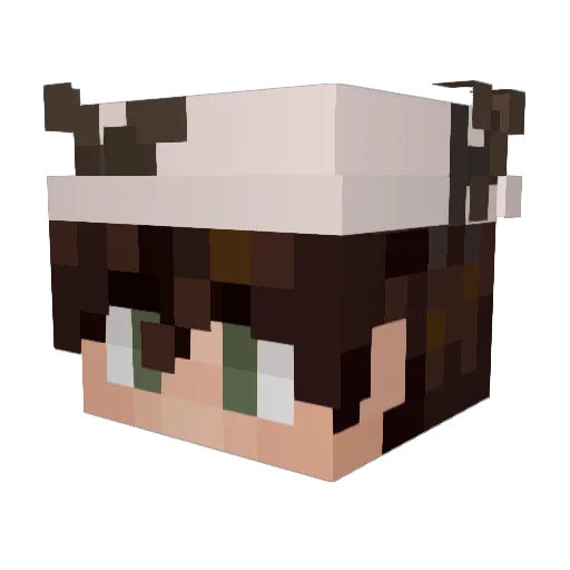 CozyCryz Minecraft avatar head, 3D render