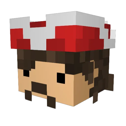 CozyFinch Minecraft avatar head, 3D render