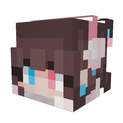 CozyNoodle Minecraft avatar head, 3D render