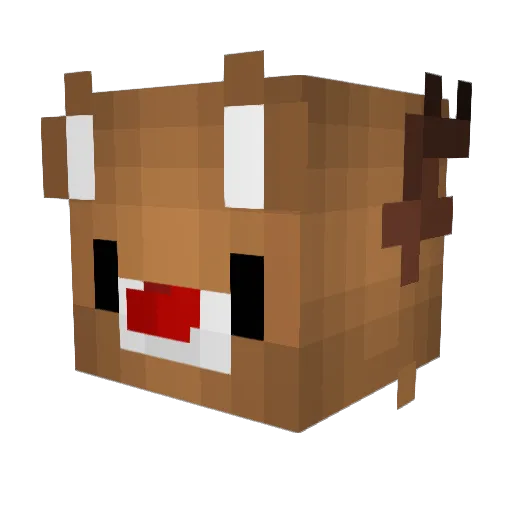 CozySync Minecraft avatar head, 3D render