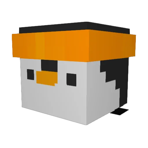 CozyTutel Minecraft avatar head, 3D render