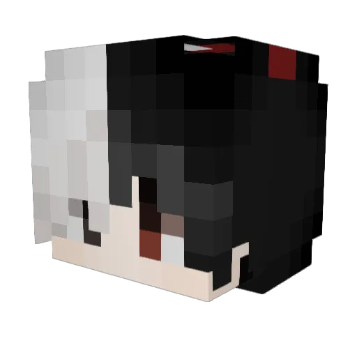 Cp_tzy Minecraft avatar head, 3D render