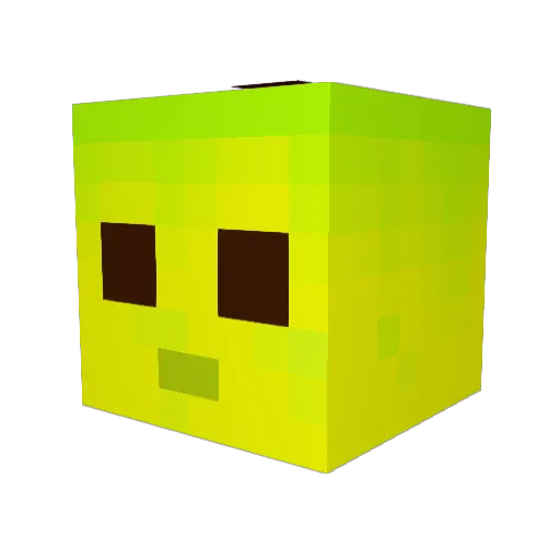 CpasdesLOOL Minecraft avatar head, 3D render