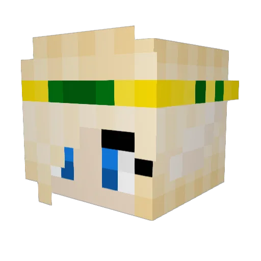 CphMari Minecraft avatar head, 3D render