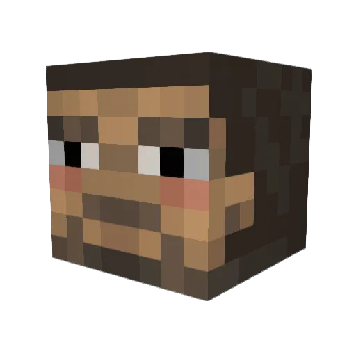 Cpl_Derail Minecraft avatar head, 3D render