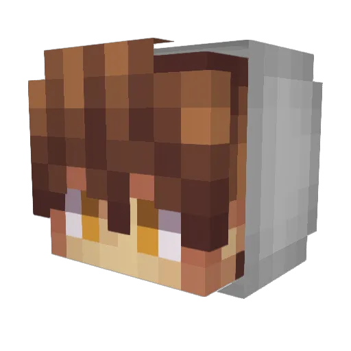 CpsControl Minecraft avatar head, 3D render