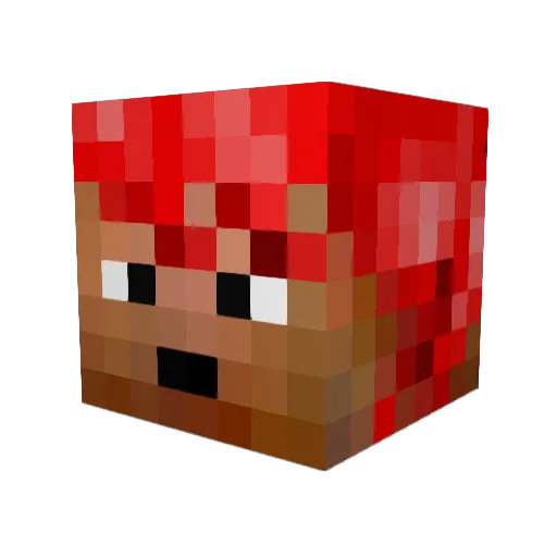 CptAmerica2 Minecraft avatar head, 3D render