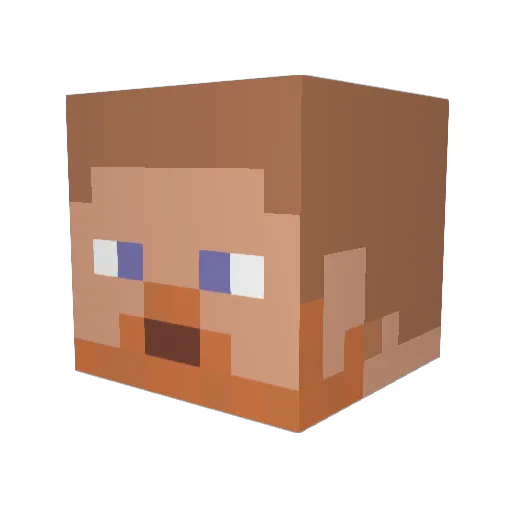 CptBeano Minecraft avatar head, 3D render