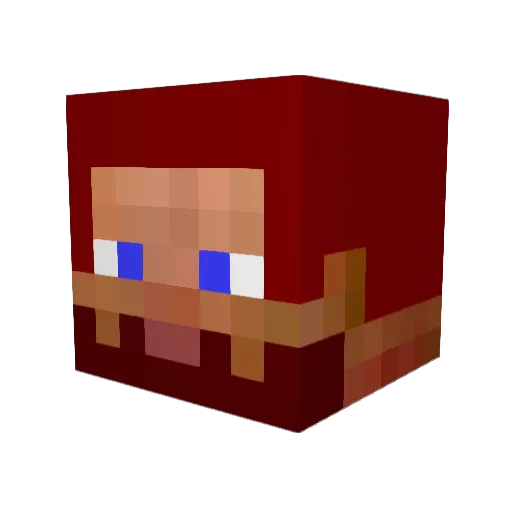 CptBeefums Minecraft avatar head, 3D render