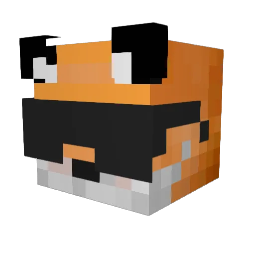 CptBlackBurn97 Minecraft avatar head, 3D render