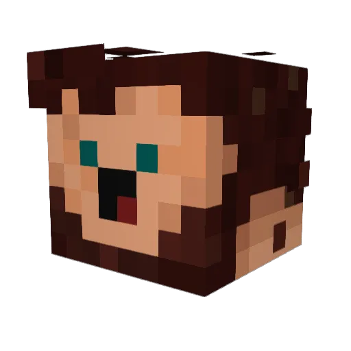 CptBlm Minecraft avatar head, 3D render