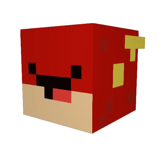 CptCandyCane Minecraft avatar head, 3D render