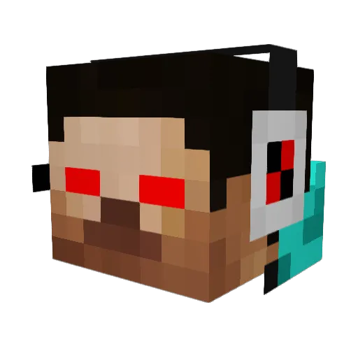 CptChicken2005 Minecraft avatar head, 3D render