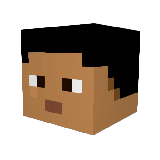 CptConstantine Minecraft avatar head, 3D render
