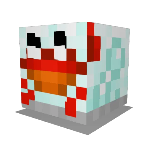 CptCrabz Minecraft avatar head, 3D render