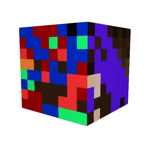 CptD126 Minecraft avatar head, 3D render
