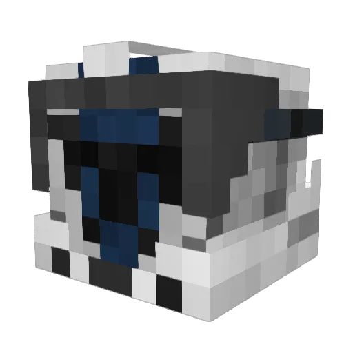 CptDragoon Minecraft avatar head, 3D render