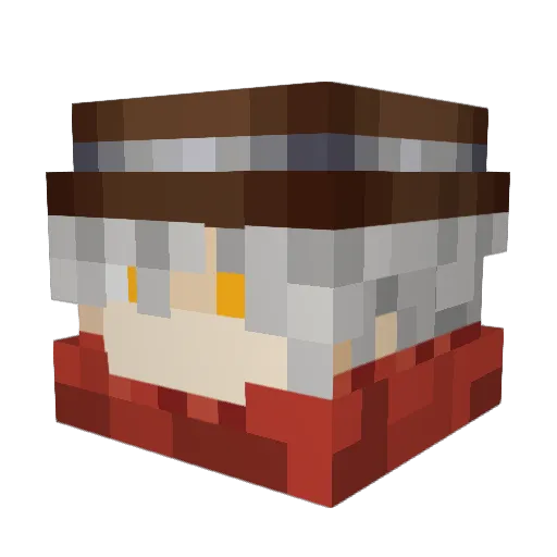 CptFilerson Minecraft avatar head, 3D render
