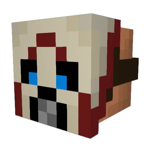 CptFlynt Minecraft avatar head, 3D render
