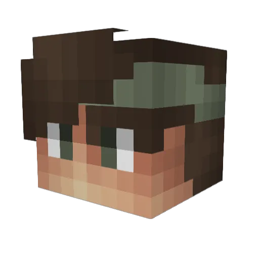 CptLiio Minecraft avatar head, 3D render